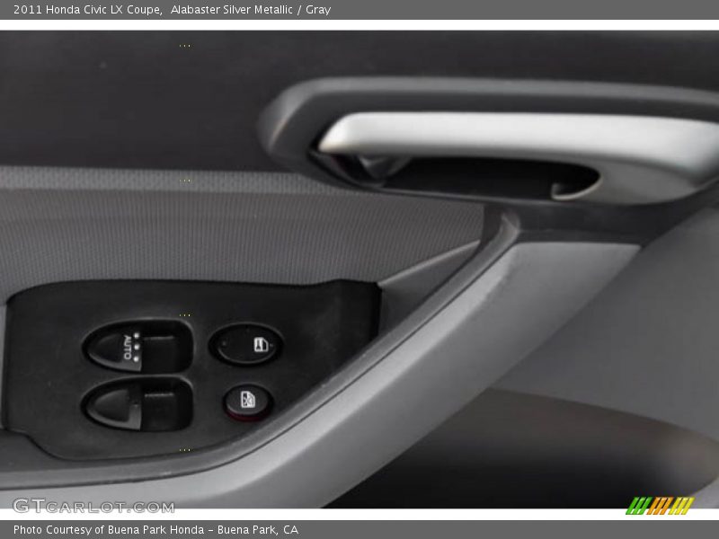Alabaster Silver Metallic / Gray 2011 Honda Civic LX Coupe