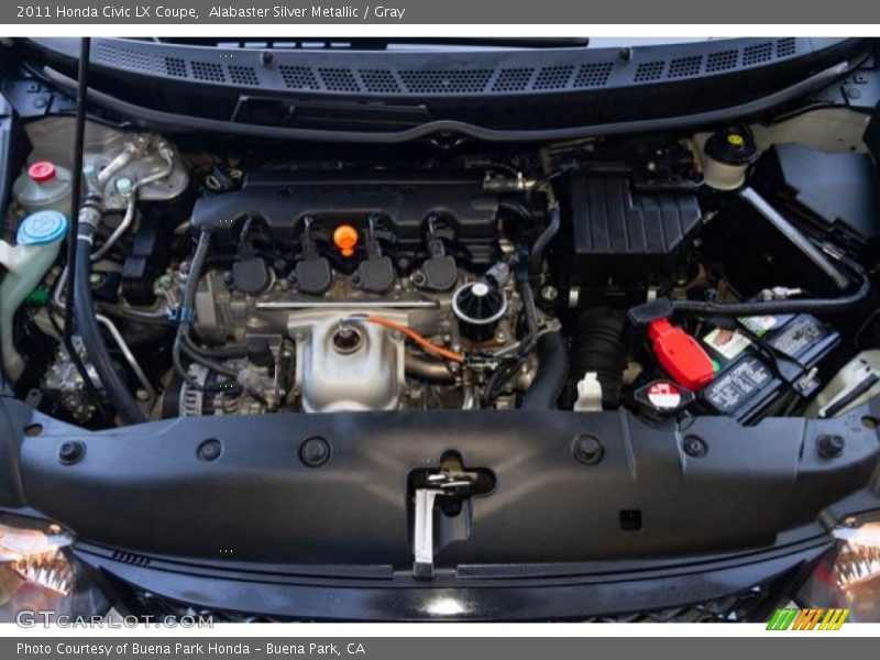 Alabaster Silver Metallic / Gray 2011 Honda Civic LX Coupe