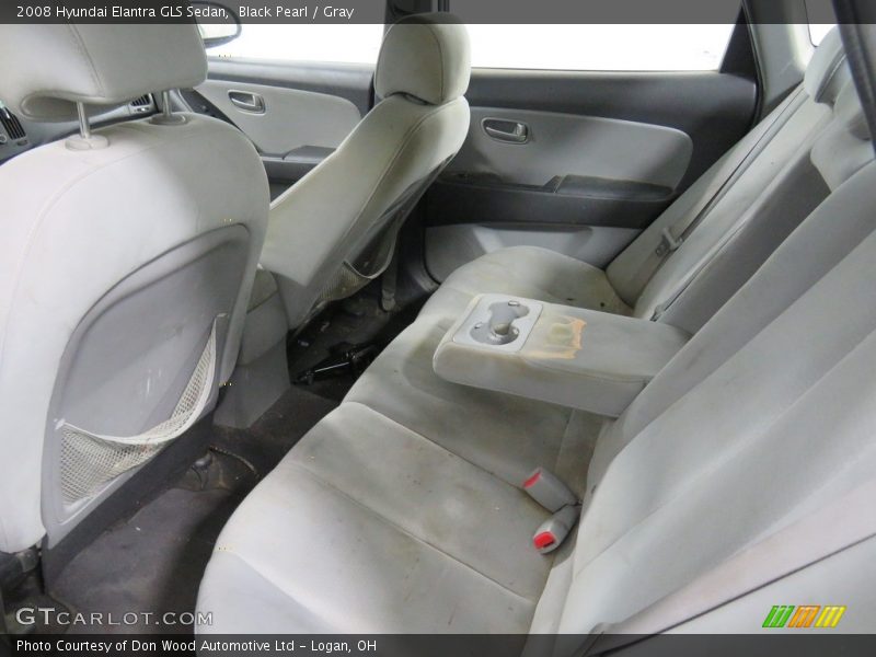 Black Pearl / Gray 2008 Hyundai Elantra GLS Sedan