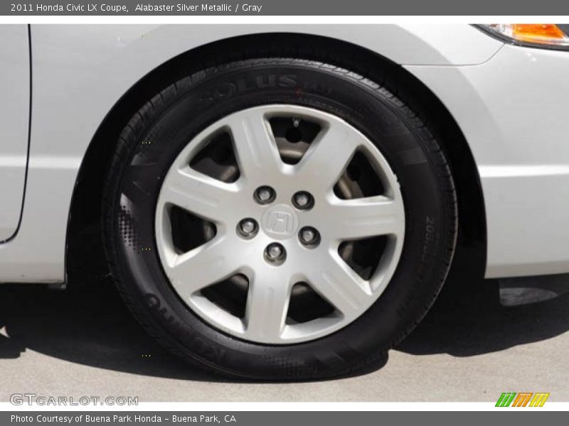 Alabaster Silver Metallic / Gray 2011 Honda Civic LX Coupe