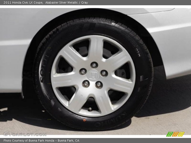 Alabaster Silver Metallic / Gray 2011 Honda Civic LX Coupe