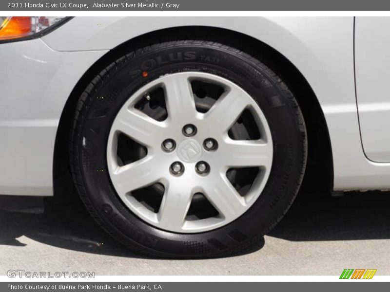 Alabaster Silver Metallic / Gray 2011 Honda Civic LX Coupe