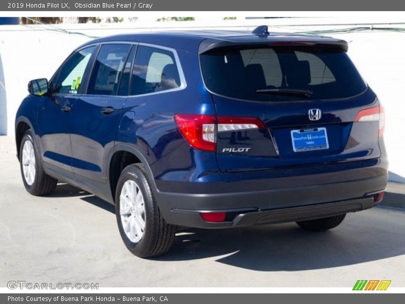 Obsidian Blue Pearl / Gray 2019 Honda Pilot LX