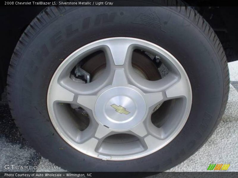 Silverstone Metallic / Light Gray 2008 Chevrolet TrailBlazer LS