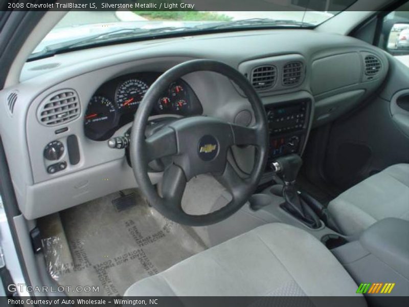 Silverstone Metallic / Light Gray 2008 Chevrolet TrailBlazer LS