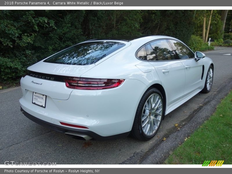 Carrara White Metallic / Black/Luxor Beige 2018 Porsche Panamera 4