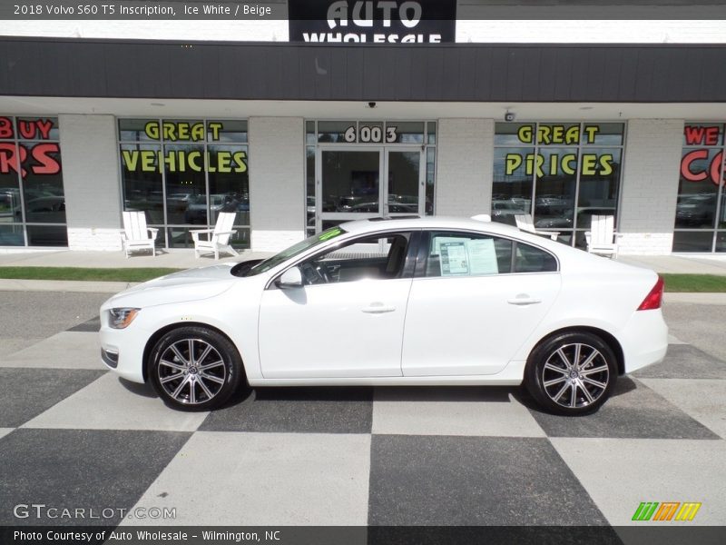 Ice White / Beige 2018 Volvo S60 T5 Inscription