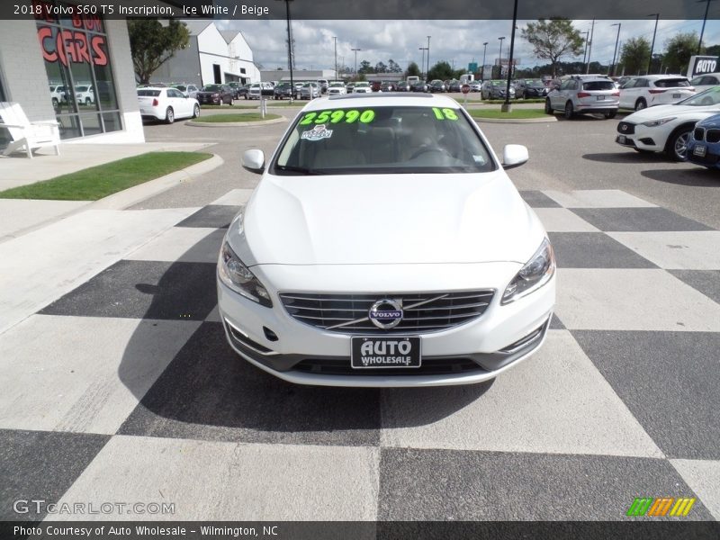 Ice White / Beige 2018 Volvo S60 T5 Inscription