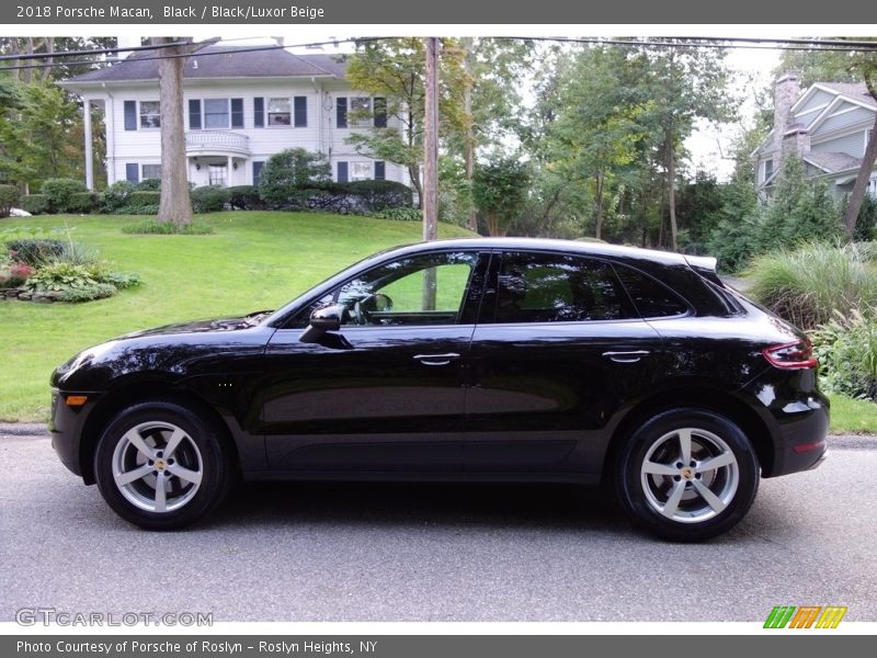 Black / Black/Luxor Beige 2018 Porsche Macan
