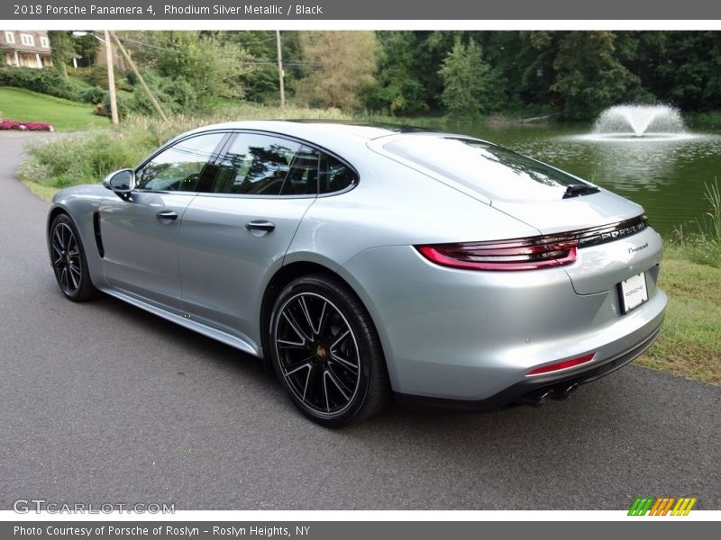 Rhodium Silver Metallic / Black 2018 Porsche Panamera 4