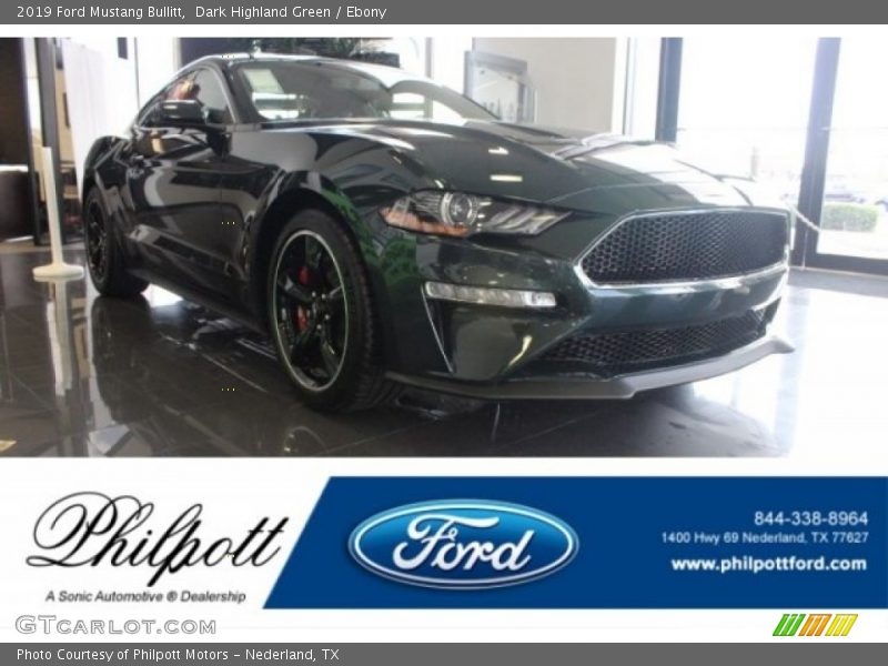 Dark Highland Green / Ebony 2019 Ford Mustang Bullitt