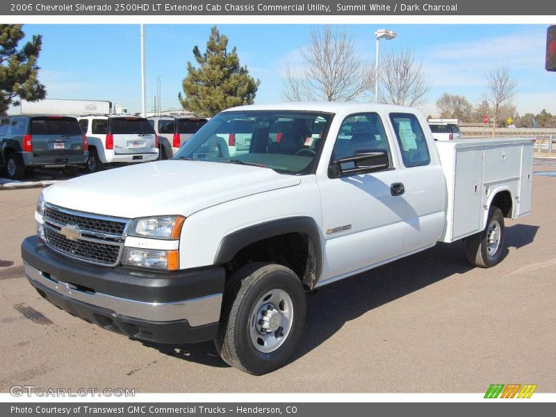 Summit White / Dark Charcoal 2006 Chevrolet Silverado 2500HD LT Extended Cab Chassis Commercial Utility