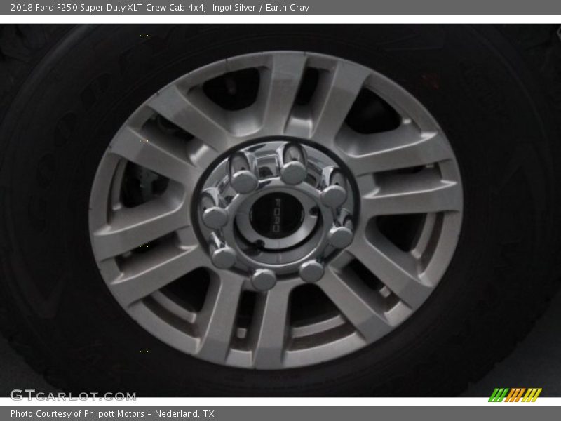 Ingot Silver / Earth Gray 2018 Ford F250 Super Duty XLT Crew Cab 4x4