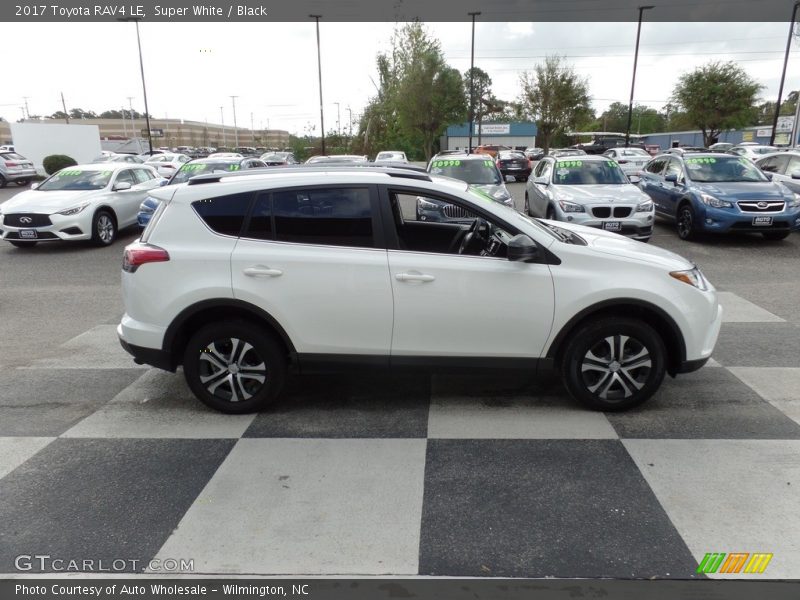 Super White / Black 2017 Toyota RAV4 LE