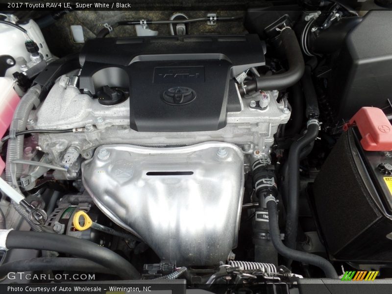 Super White / Black 2017 Toyota RAV4 LE