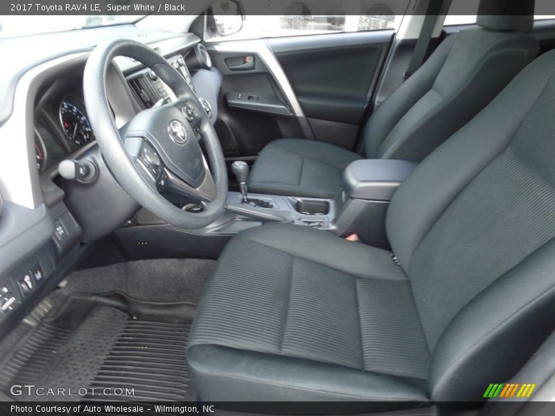 Super White / Black 2017 Toyota RAV4 LE