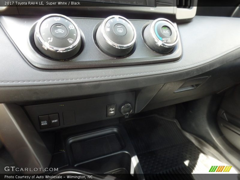 Super White / Black 2017 Toyota RAV4 LE