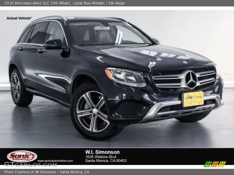 Lunar Blue Metallic / Silk Beige 2016 Mercedes-Benz GLC 300 4Matic