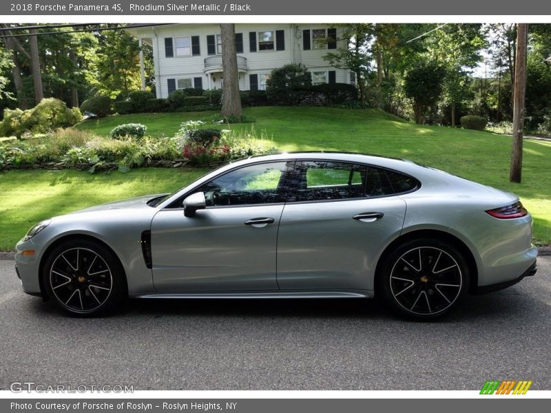 Rhodium Silver Metallic / Black 2018 Porsche Panamera 4S