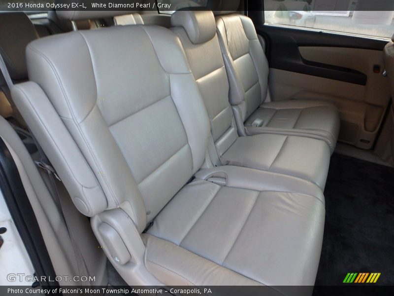 White Diamond Pearl / Gray 2016 Honda Odyssey EX-L