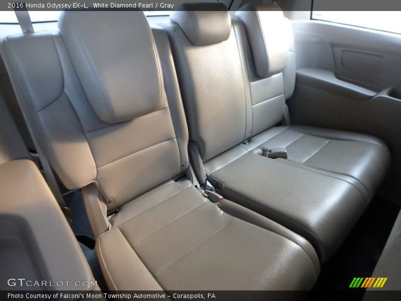 White Diamond Pearl / Gray 2016 Honda Odyssey EX-L