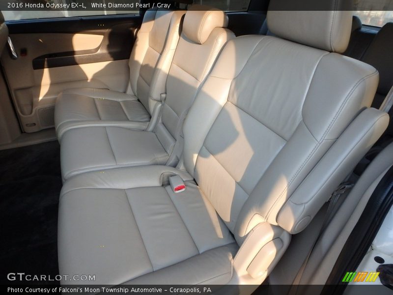 White Diamond Pearl / Gray 2016 Honda Odyssey EX-L