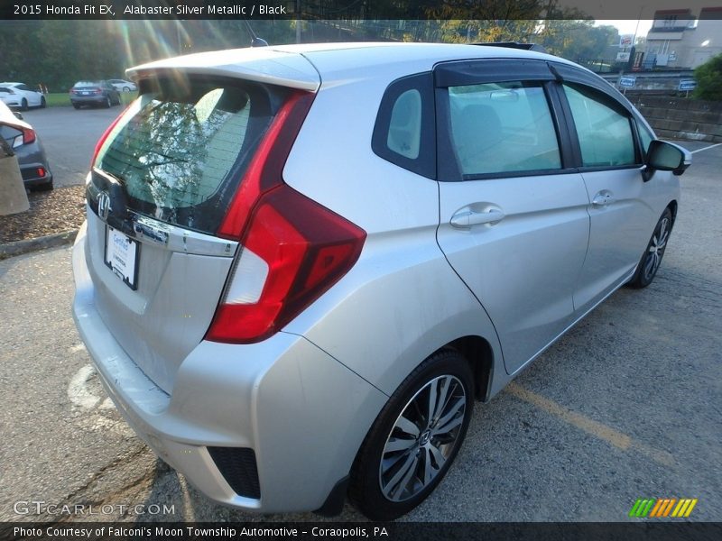 Alabaster Silver Metallic / Black 2015 Honda Fit EX