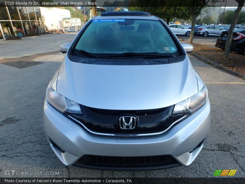 Alabaster Silver Metallic / Black 2015 Honda Fit EX