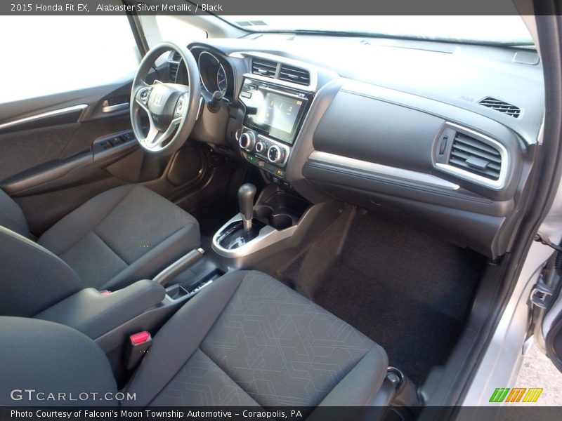 Alabaster Silver Metallic / Black 2015 Honda Fit EX