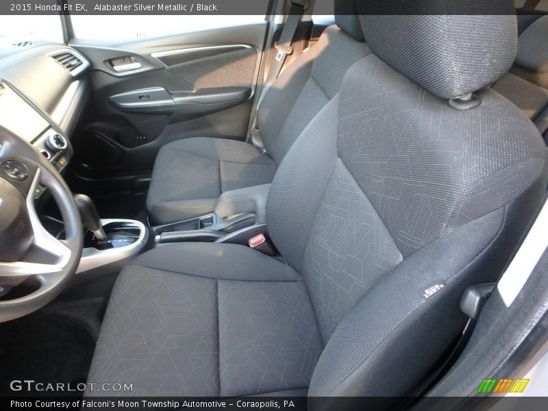 Alabaster Silver Metallic / Black 2015 Honda Fit EX
