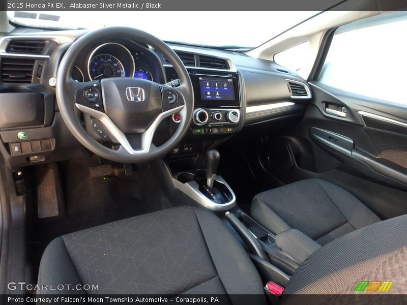 Alabaster Silver Metallic / Black 2015 Honda Fit EX
