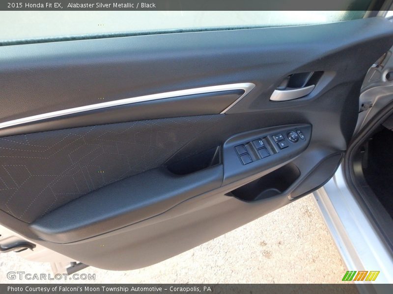 Alabaster Silver Metallic / Black 2015 Honda Fit EX