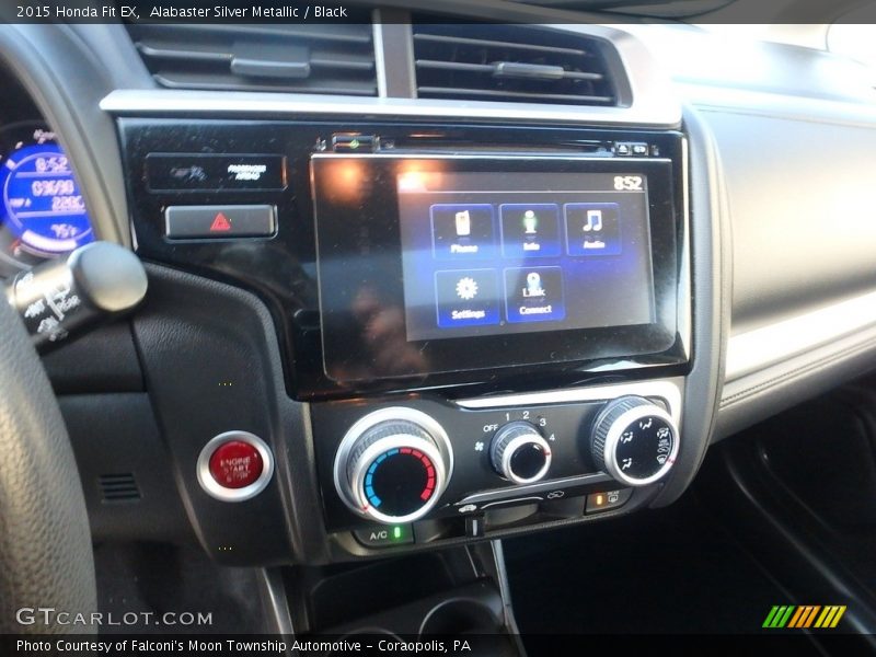 Alabaster Silver Metallic / Black 2015 Honda Fit EX