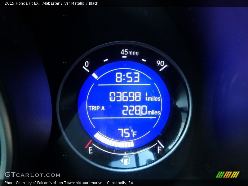 Alabaster Silver Metallic / Black 2015 Honda Fit EX