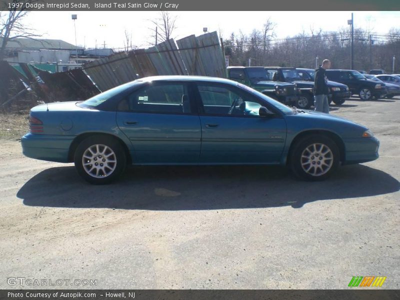 Island Teal Satin Glow / Gray 1997 Dodge Intrepid Sedan