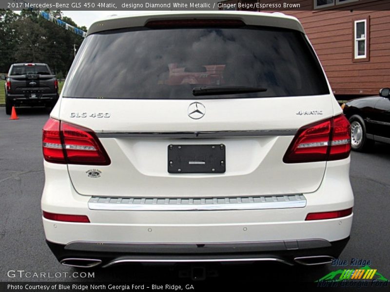 designo Diamond White Metallic / Ginger Beige/Espresso Brown 2017 Mercedes-Benz GLS 450 4Matic