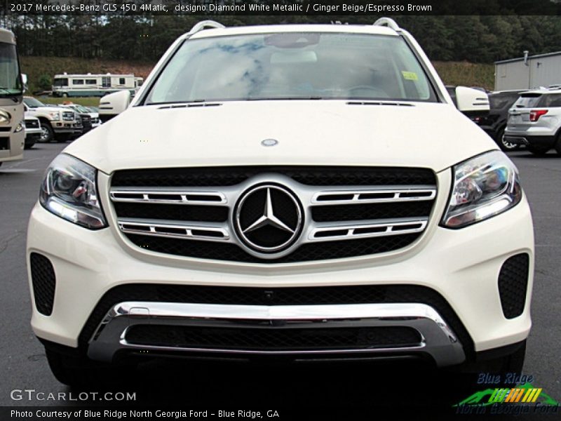 designo Diamond White Metallic / Ginger Beige/Espresso Brown 2017 Mercedes-Benz GLS 450 4Matic