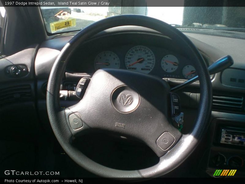 Island Teal Satin Glow / Gray 1997 Dodge Intrepid Sedan