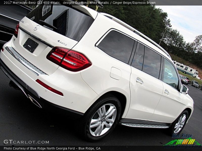 designo Diamond White Metallic / Ginger Beige/Espresso Brown 2017 Mercedes-Benz GLS 450 4Matic