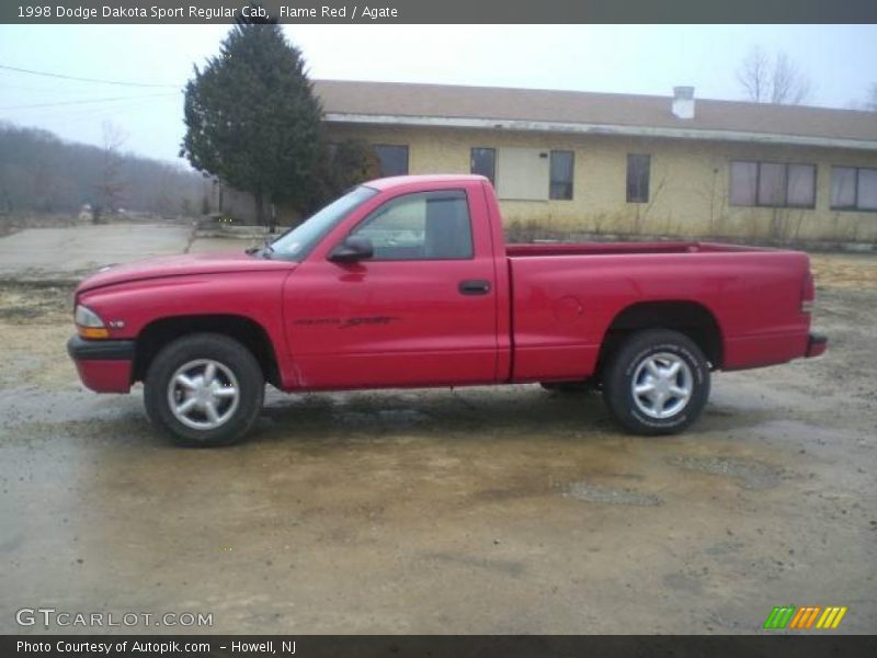 Flame Red / Agate 1998 Dodge Dakota Sport Regular Cab