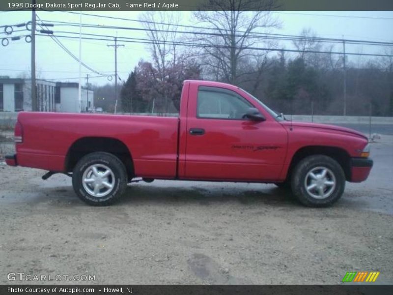 Flame Red / Agate 1998 Dodge Dakota Sport Regular Cab
