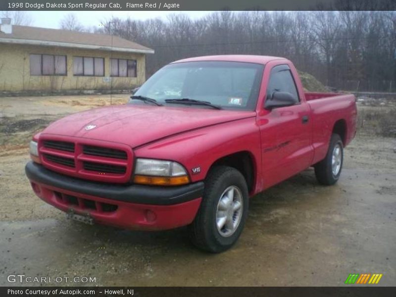 Flame Red / Agate 1998 Dodge Dakota Sport Regular Cab