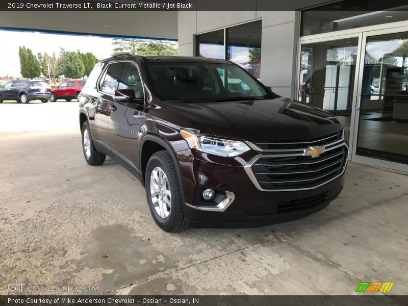 Black Current Metallic / Jet Black 2019 Chevrolet Traverse LT