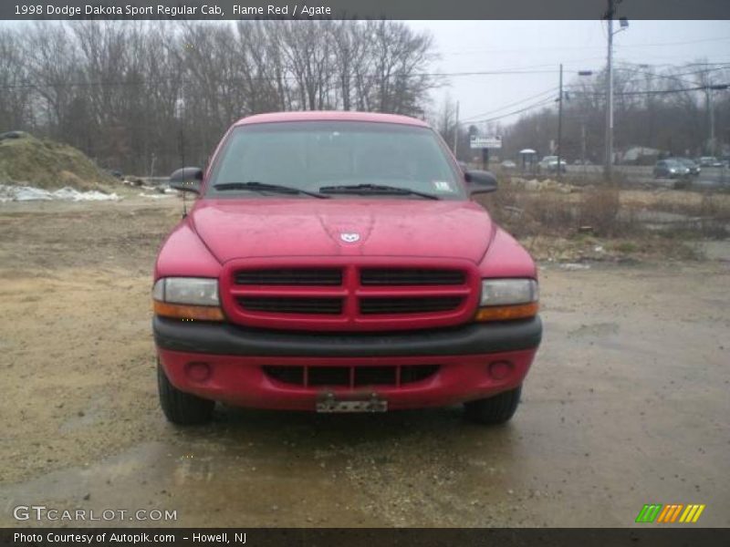 Flame Red / Agate 1998 Dodge Dakota Sport Regular Cab