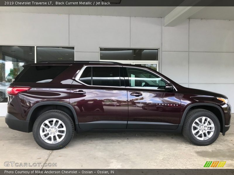 Black Current Metallic / Jet Black 2019 Chevrolet Traverse LT
