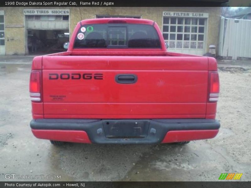 Flame Red / Agate 1998 Dodge Dakota Sport Regular Cab