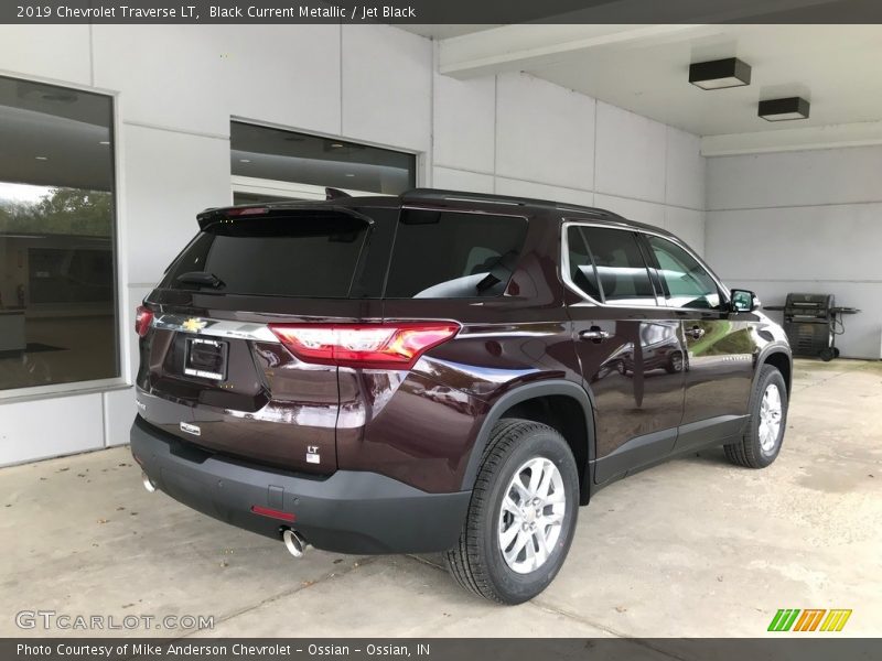 Black Current Metallic / Jet Black 2019 Chevrolet Traverse LT