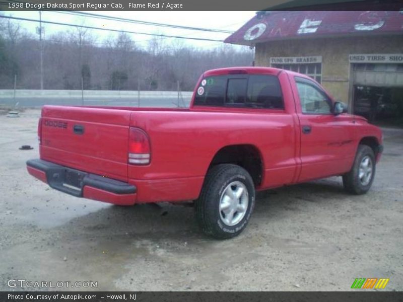 Flame Red / Agate 1998 Dodge Dakota Sport Regular Cab