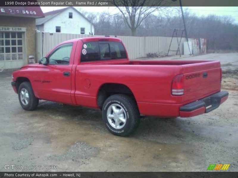 Flame Red / Agate 1998 Dodge Dakota Sport Regular Cab