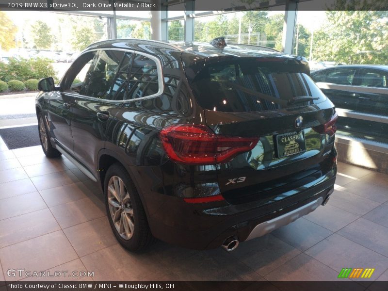 Dark Olive Metallic / Black 2019 BMW X3 xDrive30i